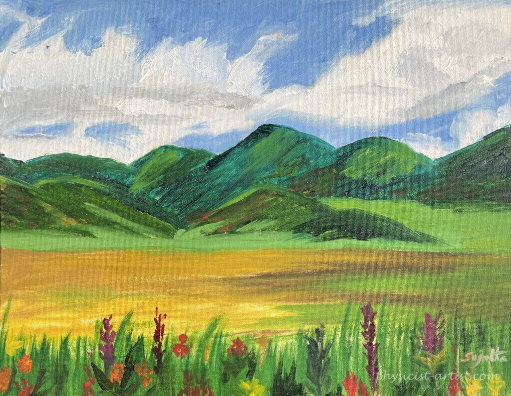 Late Spring, Logan Canyon Utah - Oil on Canvas